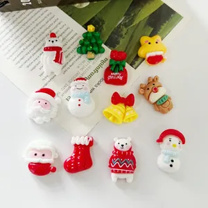 Ciondoli in Lega per Cartoni Animati di Natale Mini Babbo Natale Pupazzo di Neve Albero Renna Fai da Te Accessori per Custodia Telefono