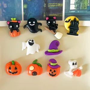 Assorted cute Halloween resin charms for DIY shoe charms, hair clips and decor