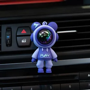 Clip de ambientador para coche de astronauta de dibujos animados difusor de perfume