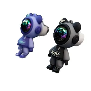 Ambientadores decorativos de coche con forma de astronauta, colores violeta y gris perla