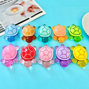 Jumbo Luminous Resin Turtle Figurine Glow In The Dark 3D Tortoise Ornament DIY Craft Decoration Cartoon Animal Toy For Home Office