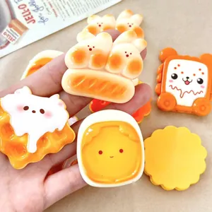Detailed shot of cute animal-shaped resin charms for DIY craft hair accessories