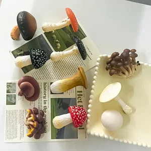 Collezione di magneti da frigorifero a forma di fungo 3D per la decorazione domestica