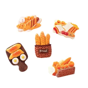 Set di grandi miniature in resina di pane e cibo simulato per artigianato fai-da-te