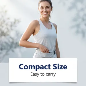 Macro view of compact grey running waist belt designed for easy carrying during sports