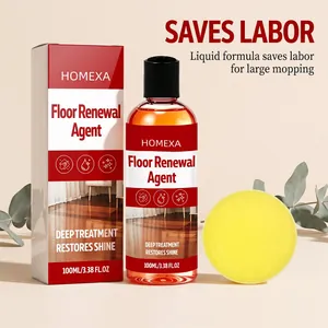 Liquido per pavimenti HOMEXA 100ml con spugna per un trattamento di lucentezza profonda