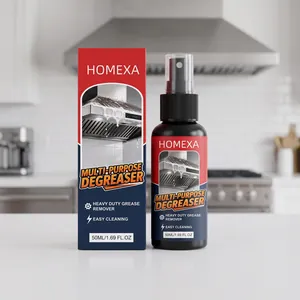 Detailed view of Homexa multi-purpose degreaser spray bottle and packaging box
