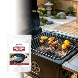 Jue Fish Μαντηλάκια Απολίπανσης Ψησταριάς Barbecue Ισχυρό Καθαριστικό Λίπους για Εξωτερικό Φούρνο Δίσκο Σκεύος Καθαρισμού