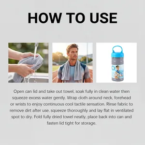 Instructions d'utilisation détaillées pour serviette rafraîchissante portable