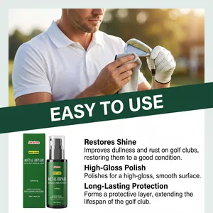 Jakehoe golf club metal repair polish for rust removal and high-gloss surface shine