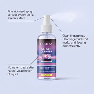 HOMEXA 60ml screen cleaner spray bottle with fine atomization for laptop and phone screens