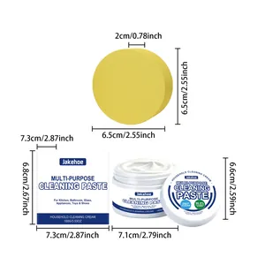 Detailed dimensions of Jakehoe multi-purpose cleaning paste with cleaning sponge