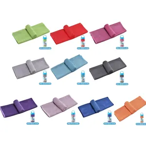 Serviettes rafraîchissantes portables à séchage rapide, plusieurs couleurs