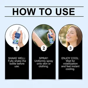 Schritt-für-Schritt-Anleitung für die Anwendung von Kühlspray auf Haut oder Kleidung