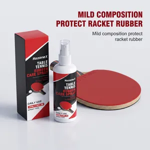 Professional table tennis rubber cleaner spray 100ml with protective mild composition
