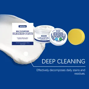 Detail of JAKEHOE multi-purpose cleaning paste with sponge and product packaging
