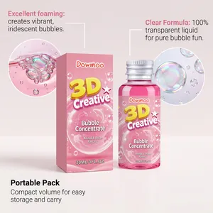 DOWMOO 30ml bellenconcentraat detail met heldere formule en compacte verpakking