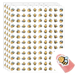 Pegatinas de Abejas de Dibujos Animados Mini Calcomanías de Animales para Scrapbooking DIY Recompensa Sellos de Sobres