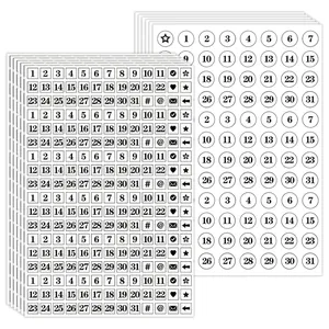 Calendar Date Stickers Number Symbols For Journal Notebook Planner DIY Minimalist Copperplate Paper Scrapbooking Stickers