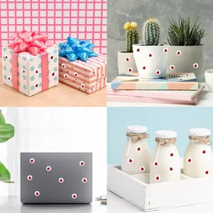 Set of 1.3cm cartoon ladybug stickers for DIY crafts, scrapbooking and kids decoration