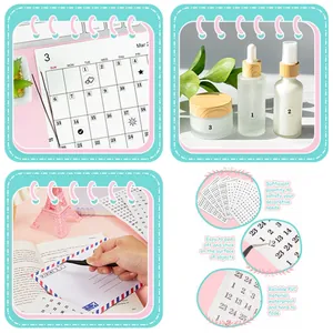 Waterproof PVC calendar date number stickers for planners and journal DIY decoration