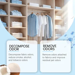 Presentazione dettagliata dell'effetto deodorante dello spray per tessuti al cocco