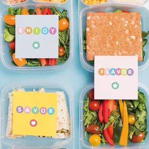Detail view of colorful 0.5-inch round waterproof alphabet stickers for DIY labeling.