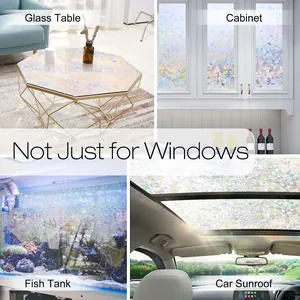 Regenbogen 3D Dekor-Statik-Folie für Tisch, Schrank, Aquarium und das Auto-Schiebedach