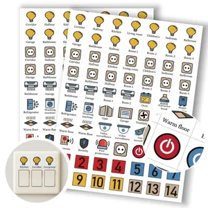 Light Switch Labels And Breaker Panel Stickers For Home Office Electrical Circuit Organization Identification Icon Tags