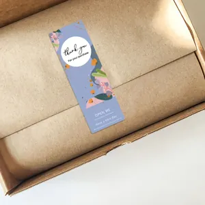 Elegantes florales Dankeschön-Aufkleber-Etikett für Versandkartons und Geschenkverpackungen