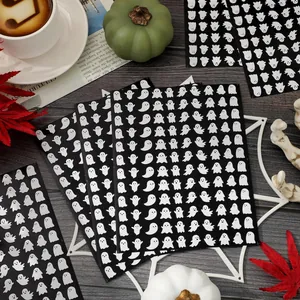 Mini pegatinas de fantasmas para scrapbooking de Halloween y decoración DIY