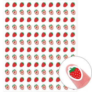 Lindas Pegatinas de Mini Fresa Etiquetas de Frutas Para Diario Planificador Sellado de Sobres Pegatinas Decorativas Para Niños Estudiantes