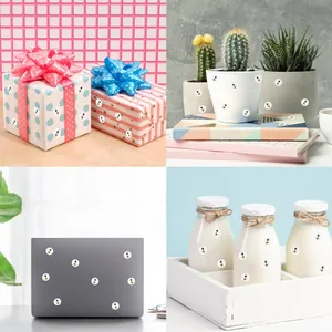 Lindas mini pegatinas de abejas para cajas de regalo, laptops y fiestas infantiles.