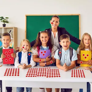 Rote Apfel-Belohnungsaufkleber für Lehrer und Kinder im Klassenzimmer zur Motivation