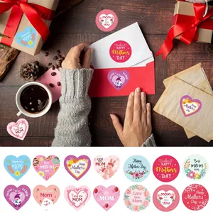 Sammlung verschiedener Happy Mother's Day Aufkleber für Geschenkverpackung und Siegel