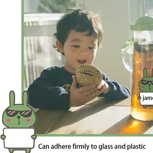 Cartoon animal name stickers for kids, waterproof labels for glass and plastic.