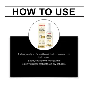 Comprehensive usage guide for Jakehoe jewelry cleaner spray to remove dust and stains