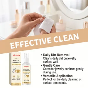 Jakehoe jewelry cleaner spray for diamond rings and ornaments cleaning detail view.