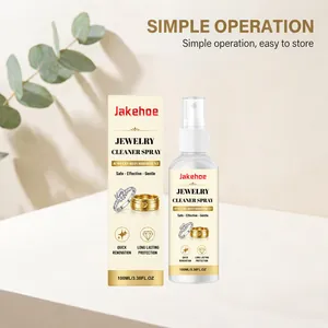 Detailed view of JAKEHOE jewelry cleaner spray with 100ml packaging and bottle.