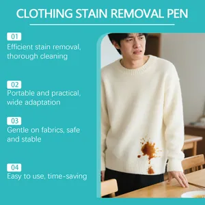 Stylo détachant portable nettoyant les taches d'huile et de nourriture sur pulls