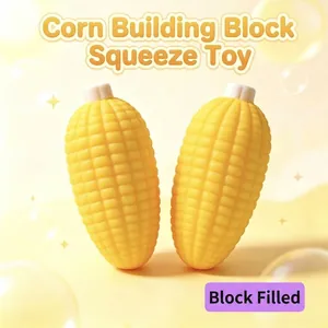 Realistischer Mais Squishy Spielzeug Mit Bausteinfüllung TPR Stressabbau Dekompression Fidget Spielzeug Für Erwachsene Büro