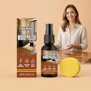 JAKEHOE Wood Polish Furniture Floor Refurbishing Polishing Wax Agent Brightening Cleaning Care Liquid With Sponge