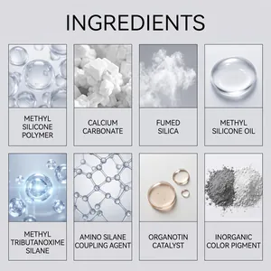 Comprehensive ingredients list for waterproof sealing clay and wall repair mastic