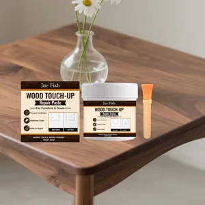 Kit de pasta de reparación madera Jue Fish con pincel para restaurar rayones en muebles