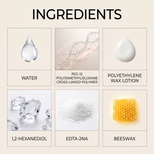 Detailed view of wood polish ingredients like beeswax and polyethylene wax lotion