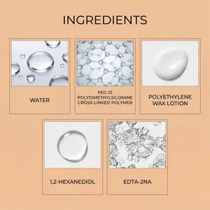 Detailed list of ingredients for wood furniture care agent including polyethylene wax lotion.