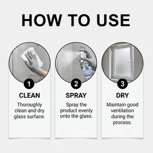 Schritt-für-Schritt-Anleitung zum Auftragen von Sichtschutzspray auf Glas