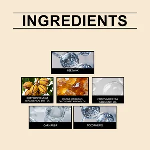 Ingredientes naturales para pasta de cuidado de madera con cera de abeja y karité