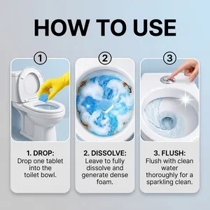 Instructions étape par étape pour utiliser les pastilles de nettoyage bleues pour toilettes
