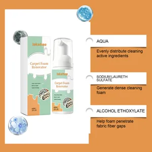 Détails des ingrédients du rénovateur de mousse pour tapis avec aqua et sulfate de laureth